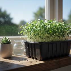 Выращивание микрозелени  в домашних условиях на подоконнике: пошаговое руководство