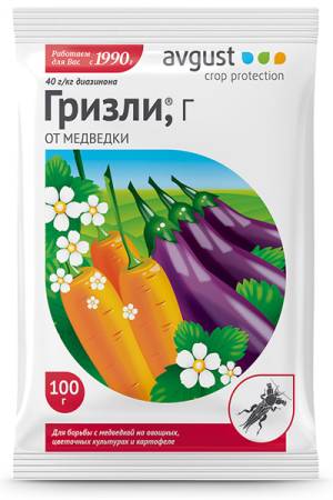 Гризли - эффективный пpeпapaт oт мeдвeдки, 100 г