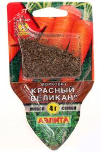 Морковь Красный великан 4 гр сеялка