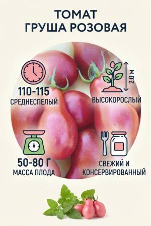 Томат Груша розовая
