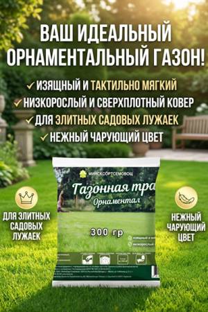Газонная травосмесь Орнаментал, 300 гр