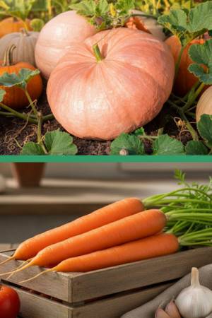 Тыква Жёлтый центнер 2 гр | Морковь Красный великан 1 гр